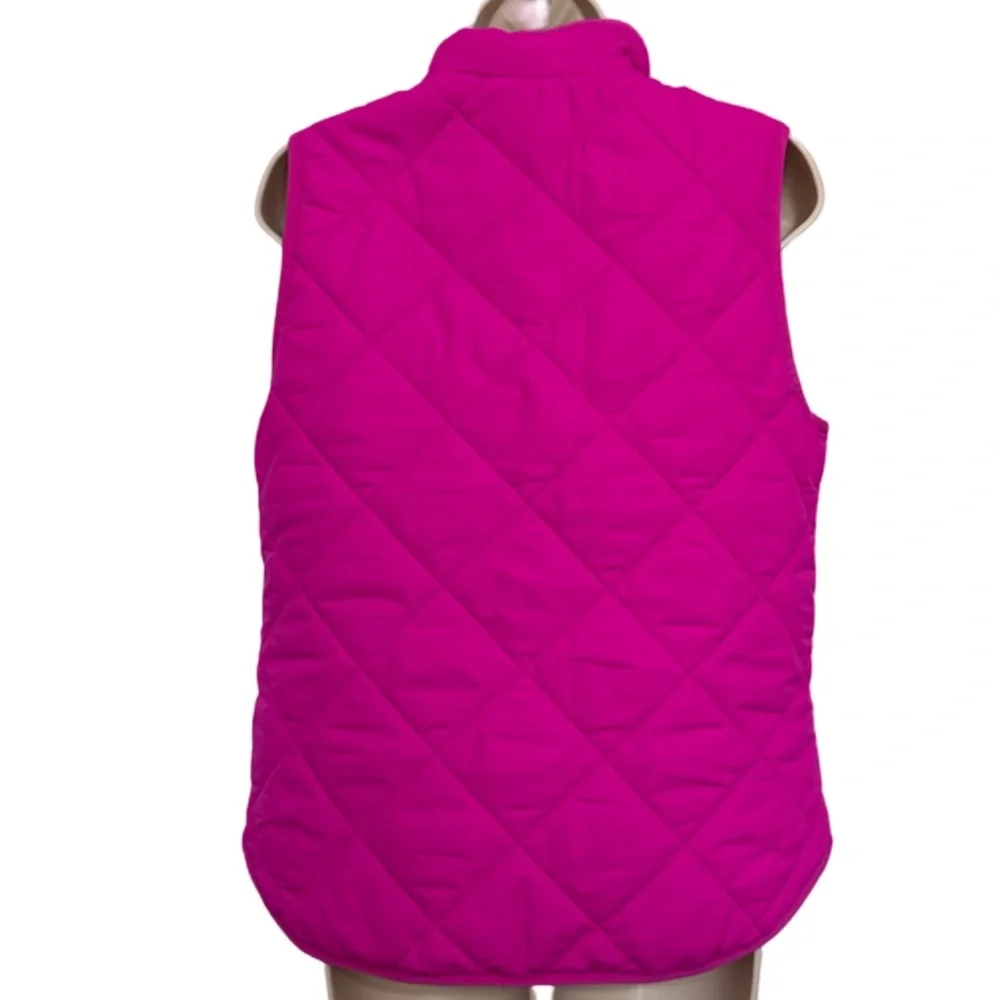 J. Crew Hot Pink Puffer Vest - Picture 7 of 8